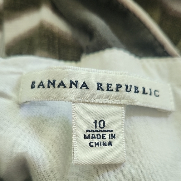Banana Republic Zebra Print Halter Dress Size 10 100% Cotton Safari Y2K Vibes - Picture 10 of 11